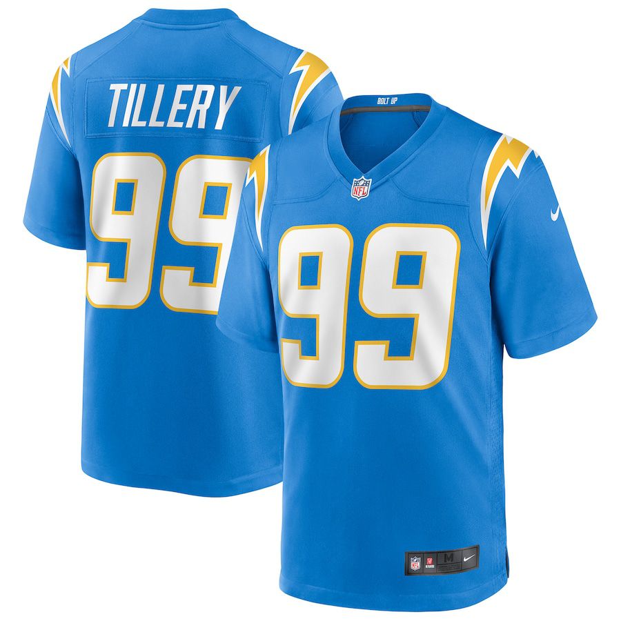 Men Los Angeles Chargers #99 Jerry Tillery Nike Powder Blue Game NFL Jersey